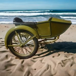 Vtg XONEX 1917 Harley Davidson Motorcycle 3-Speed V-Twin Model F Sidecar